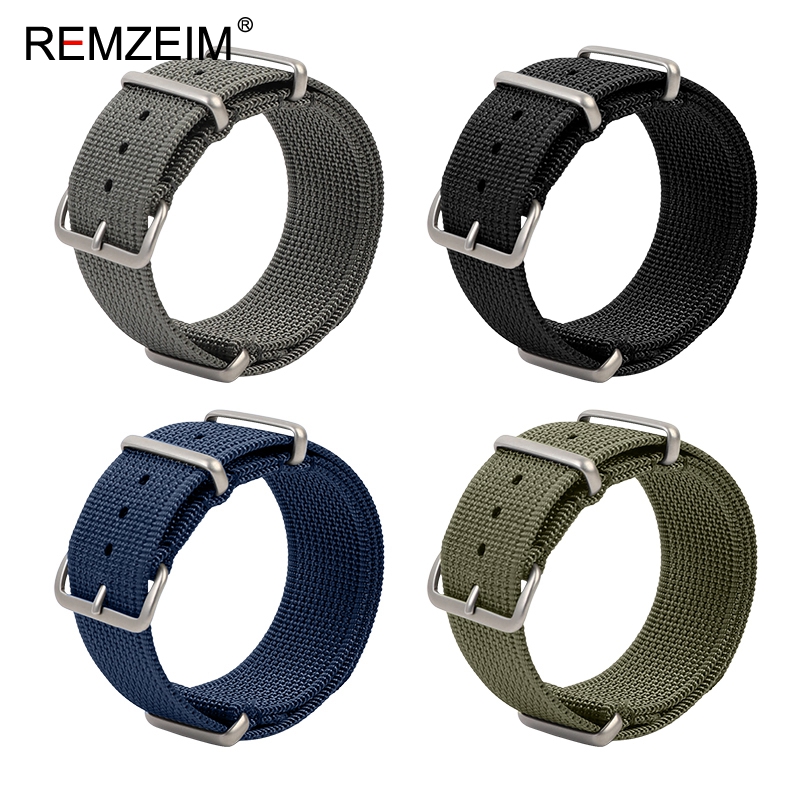 Nylon Nato Strap - New Ribbed Nylon Watch Strap 18mm