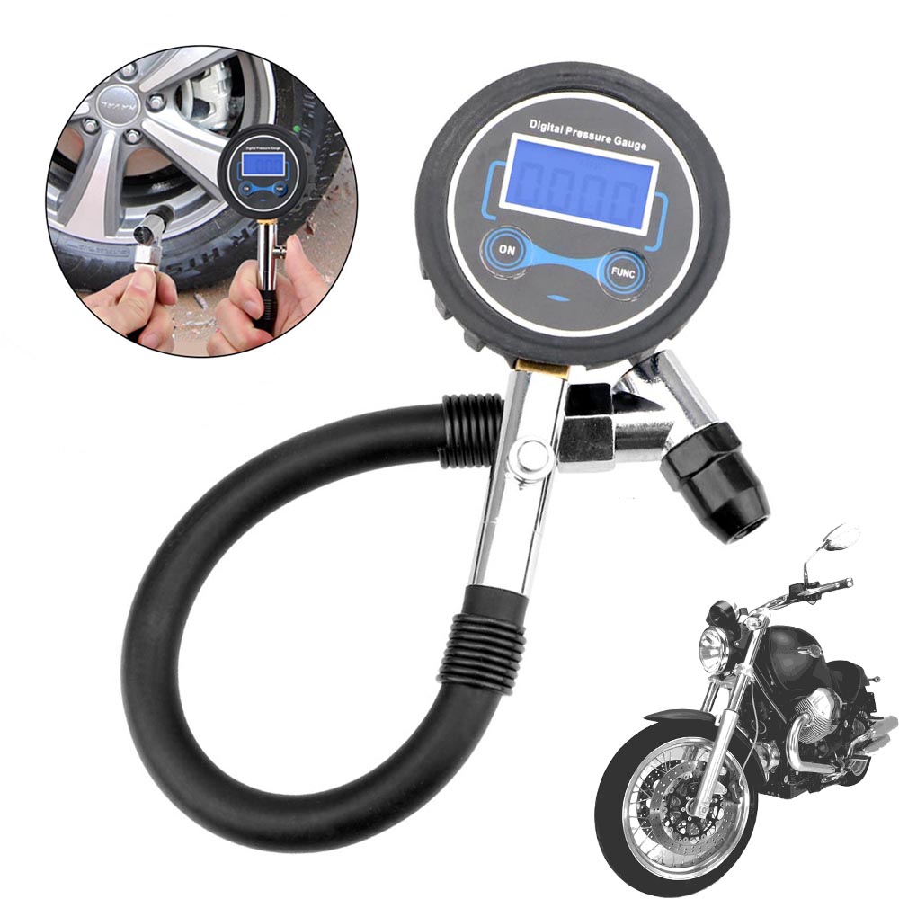 Smartwatch Universal - 0-200Psi Tire Pressure Gauge Motorcycle Tyre