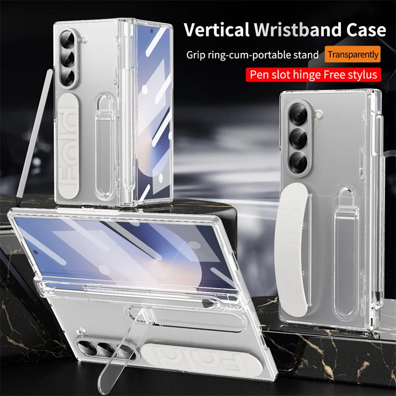 Screen Protector Film - Luxury Wrist Band Holder Hinge Phone