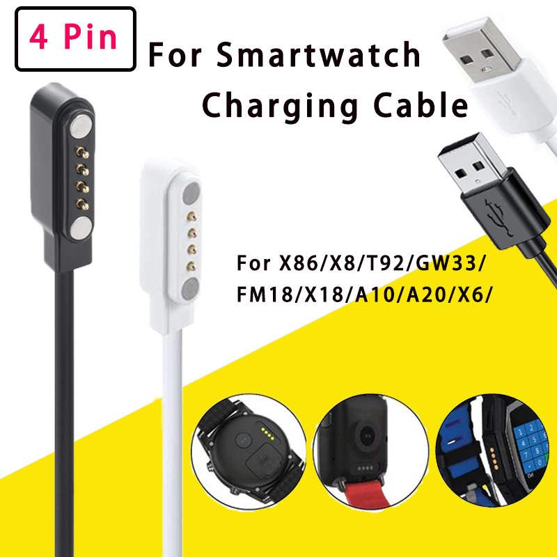 4-Pin USB Replacement Magnetic - Smartwatch X18 recension och pris