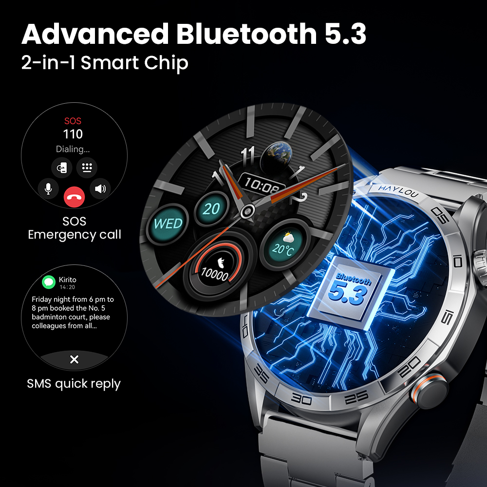 HAYLOU Solar 5 Voice Calling S - Android Smartwatch Accessories recension och pris