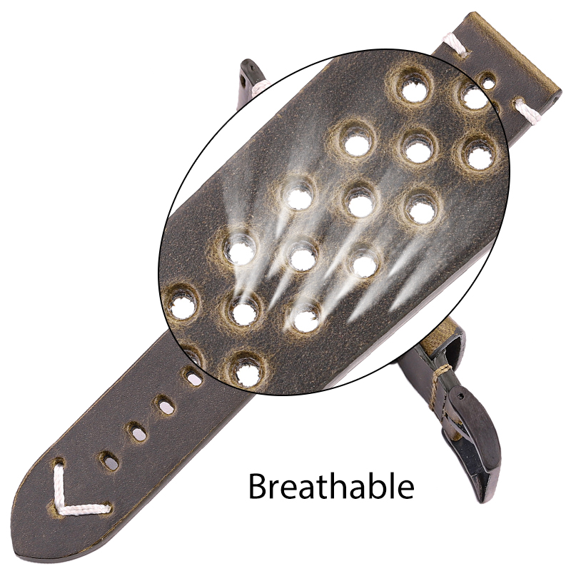 Breathable Genuine Leather Qui - Nylon Nato Strap recension och pris