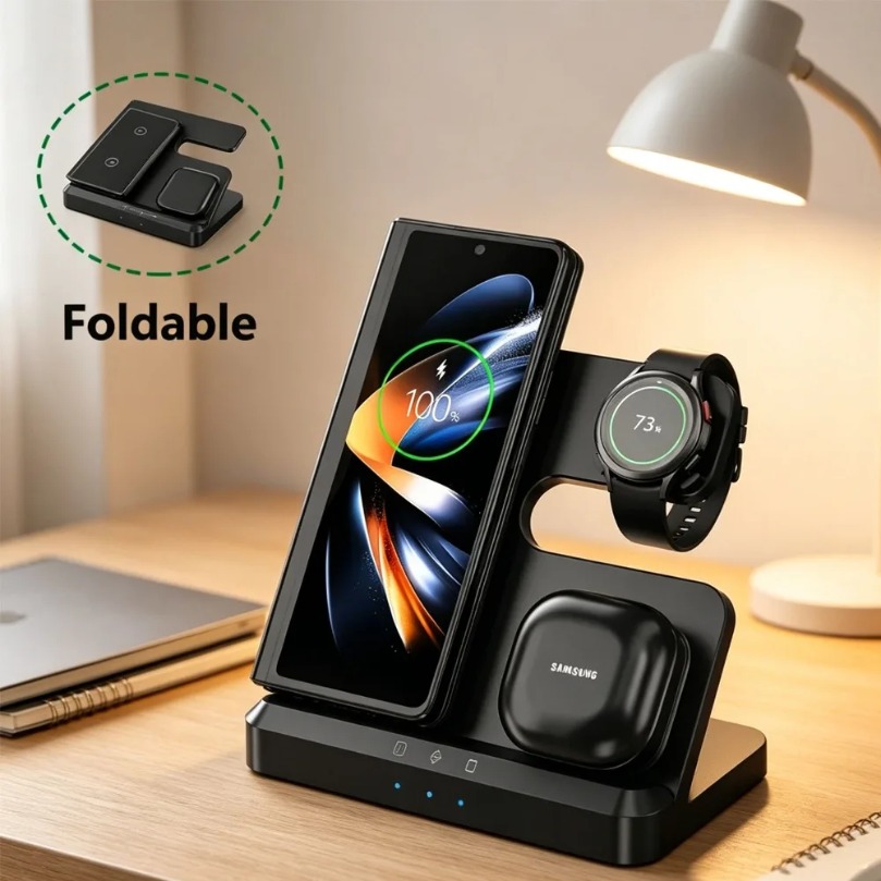 3 in 1 Fast Wireless Charger F - Watch Charger Cable recension och pris