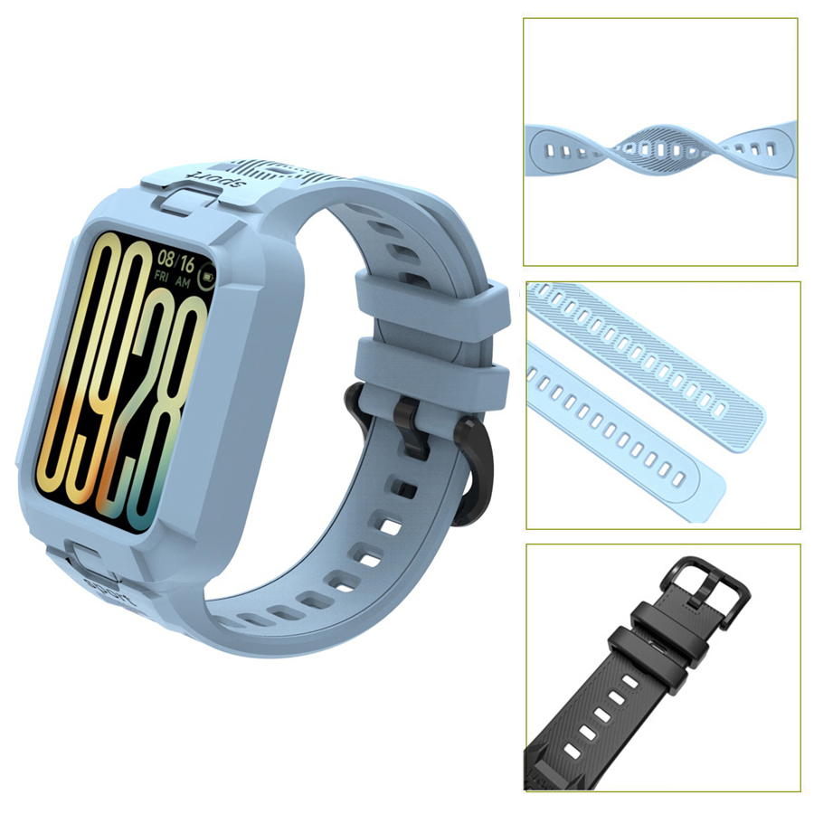 2-in-1 Strap+Case for Xiaomi M - Xiaomi Smartwatch Accessories recension och pris