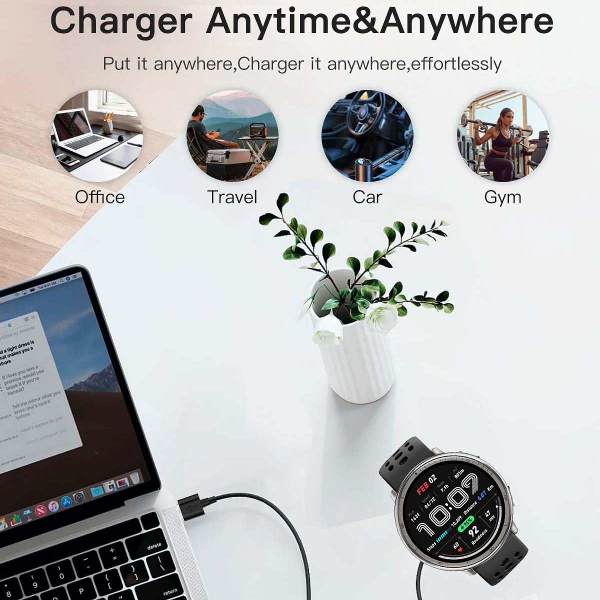 Charging Base For Amazfit Acti - Amazfit Smartwatch Accessories recension och pris