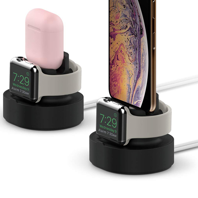 2 in 1 Silicone Charging Stand - Watch Charging Dock recension och pris