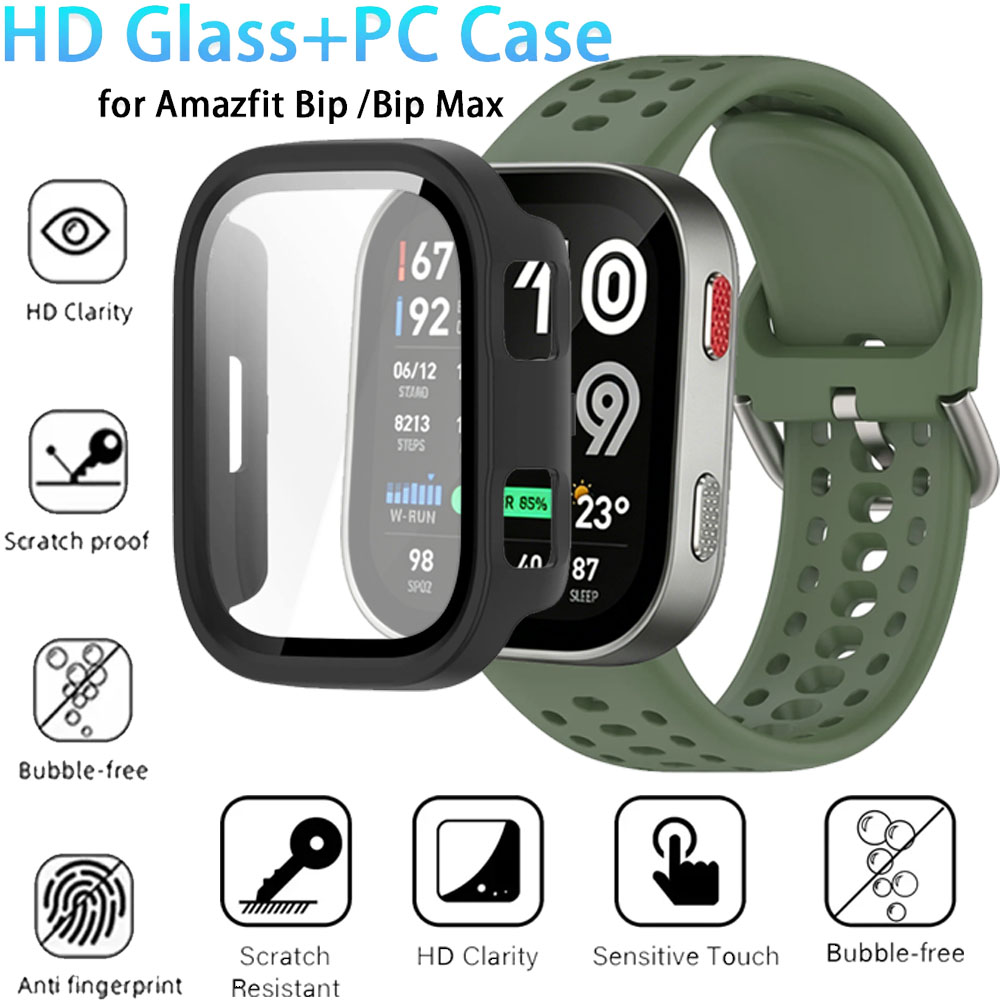 HD Glass+PC Case for Amazfit B - Amazfit Smartwatch Accessories recension och pris