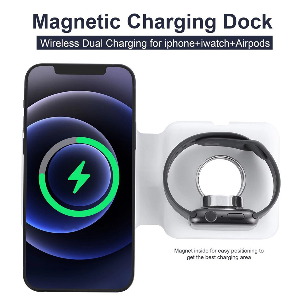 2IN1 Magnetic Wireless Charger - Smartwatch X12 recension och pris
