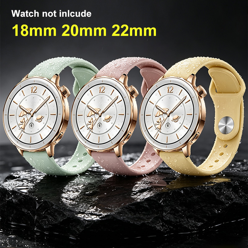 18mm 20 22mm Women Silicone Br - Fossil Smartwatch Accessories recension och pris