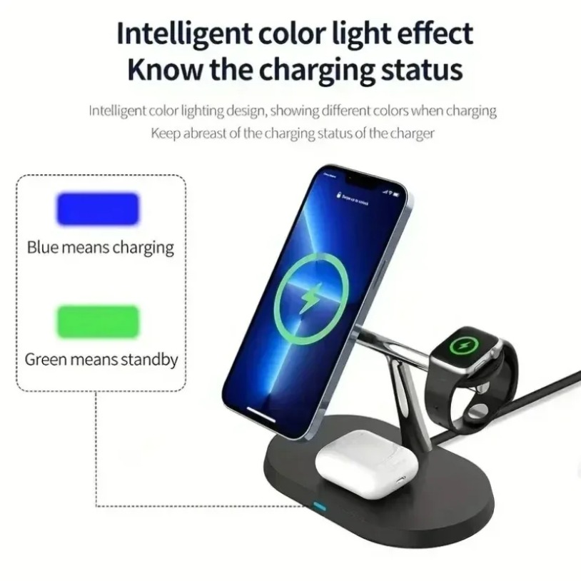 3 In 1 Opansten Magnetic Wirel - Watch Charger Cable recension och pris