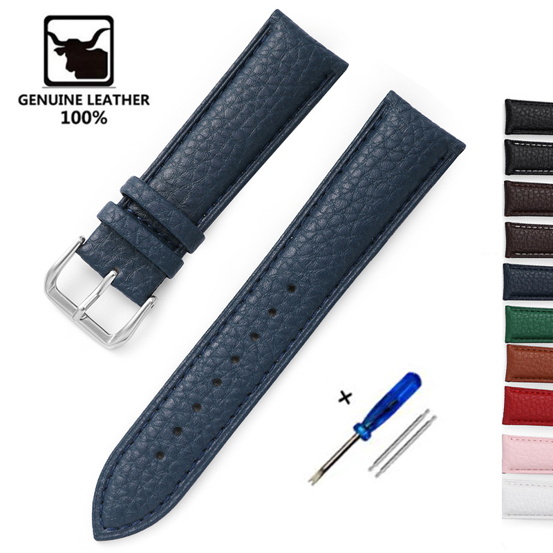 Litchi Pattern Soft Leather Wa - Nylon Nato Strap recension och pris