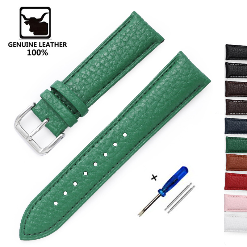 Litchi Pattern Soft Leather Wa - Nylon Nato Strap recension och pris