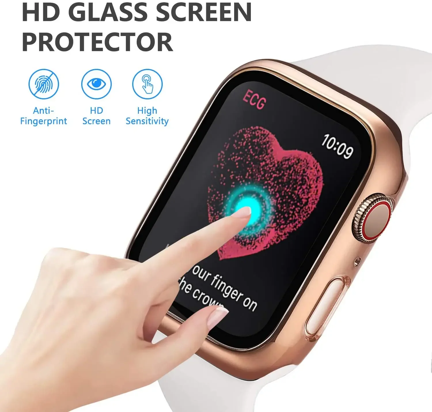 Tempered Glass+cover For Apple - Smartwatch Icon recension och pris