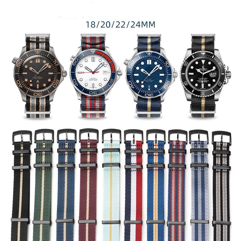 Superior Nylon Watchband for O - Nylon Nato Strap recension och pris