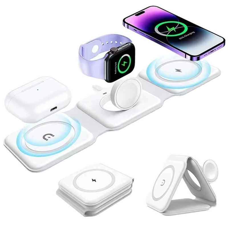 3-in-1 Magnetic Folding Wirele - Watch Charger Cable recension och pris
