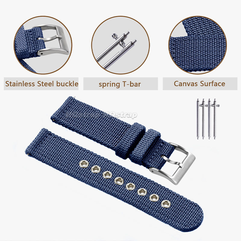 Nylon Strap 18mm 20mm 22mm Ban - Nylon Nato Strap recension och pris