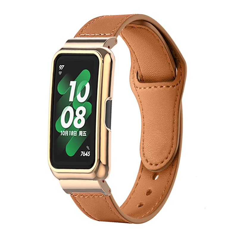Leather Strap Metal Case Prote - Huawei Smartwatch Accessories recension och pris