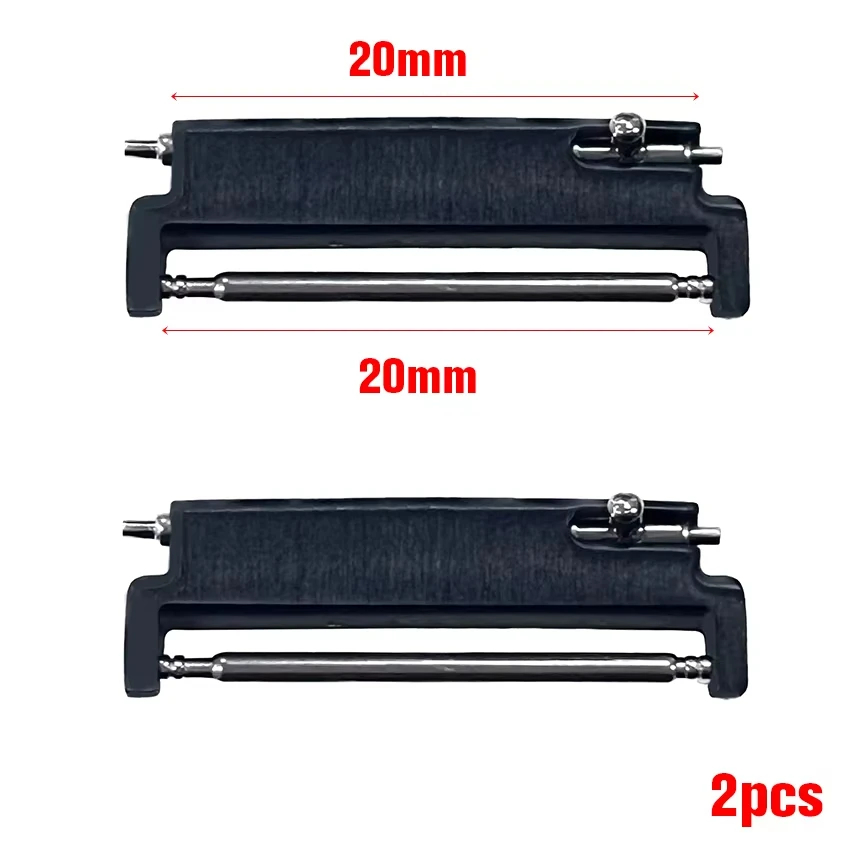 2pcs/lot Metal Adapters 20mm t - Watch Band Connector recension och pris
