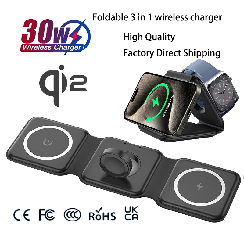 Universal Qi2 Magnetic Foldabl - Watch Charger Cable recension och pris