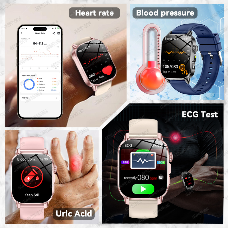 GUHUAVMI 2026 New Precise Heal - Android Smartwatch Accessories recension och pris