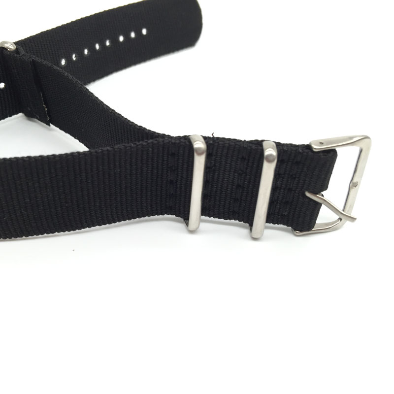Black Nylon Strap for 16mm 18m - Nylon Nato Strap recension och pris