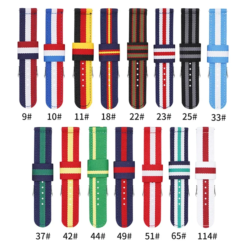 20mm 22mm Woven Nylon Strap fo - Nylon Nato Strap recension och pris