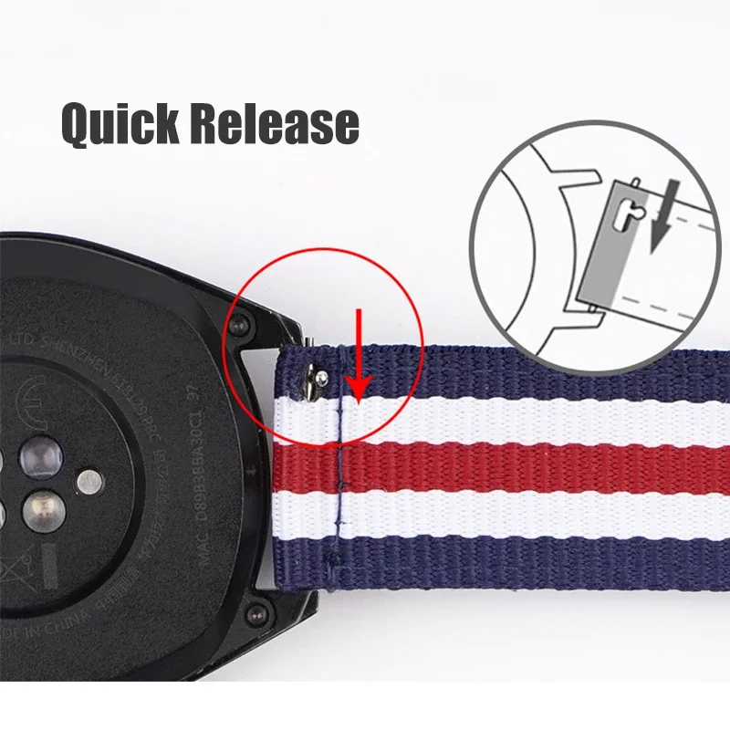 20mm 22mm Woven Nylon Strap fo - Nylon Nato Strap recension och pris