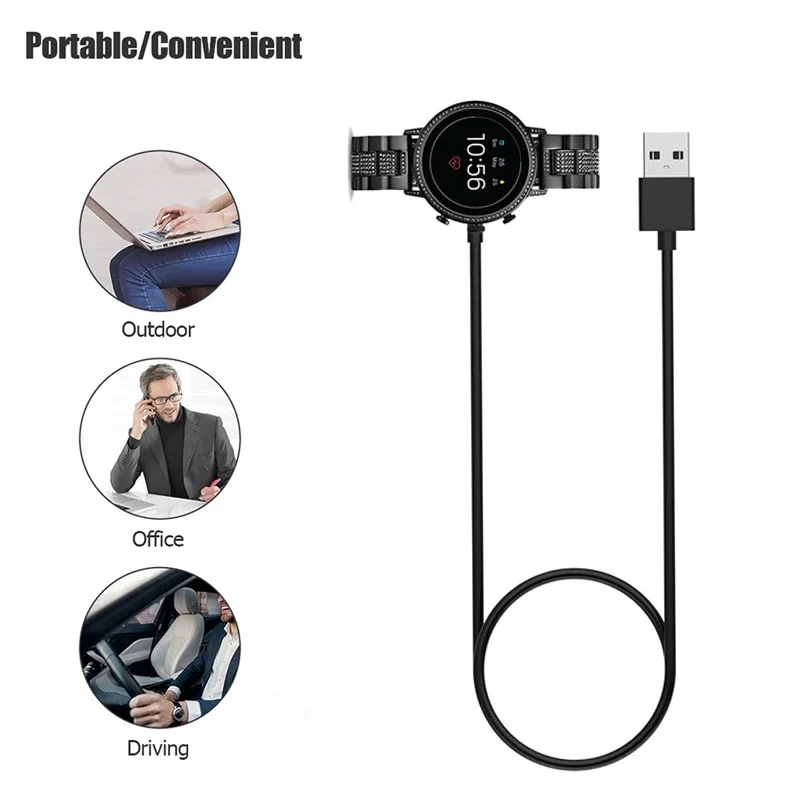 1M USB Magnetic Fast Charger D - Fossil Smartwatch Accessories recension och pris