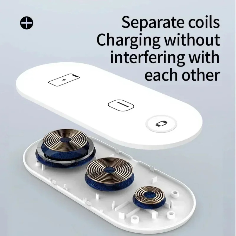 3-in-1 Wireless Charging Pad F - Watch Charger Cable recension och pris
