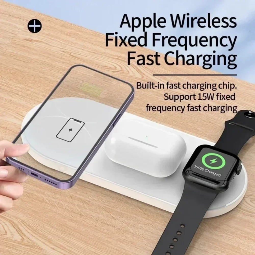 3-in-1 Wireless Charging Pad F - Watch Charger Cable recension och pris
