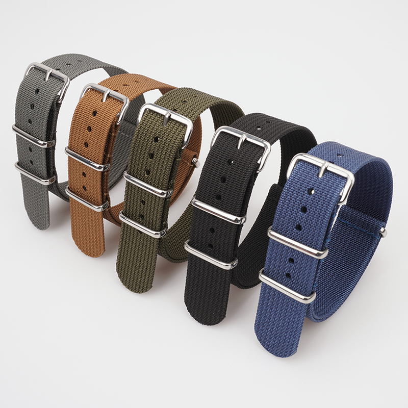 Ribbed Nylon Strap For Seiko M - Nylon Nato Strap recension och pris