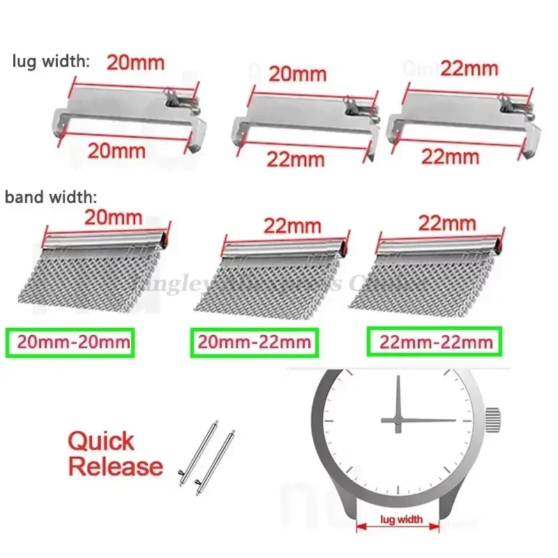 2pcs Watch Band Adapters 20mm  - Watch Band Connector recension och pris